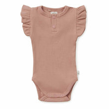 Load image into Gallery viewer, Rose Short Sleeve Organic Bodysuit
