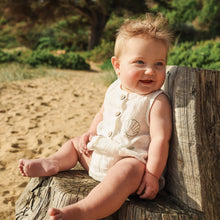 Load image into Gallery viewer, Pristine White/Green Romper

