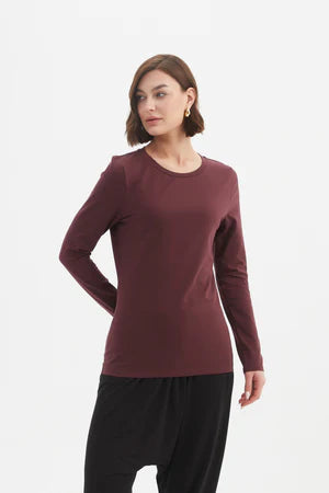 Long Sleeve T-Shirt - Aubergine