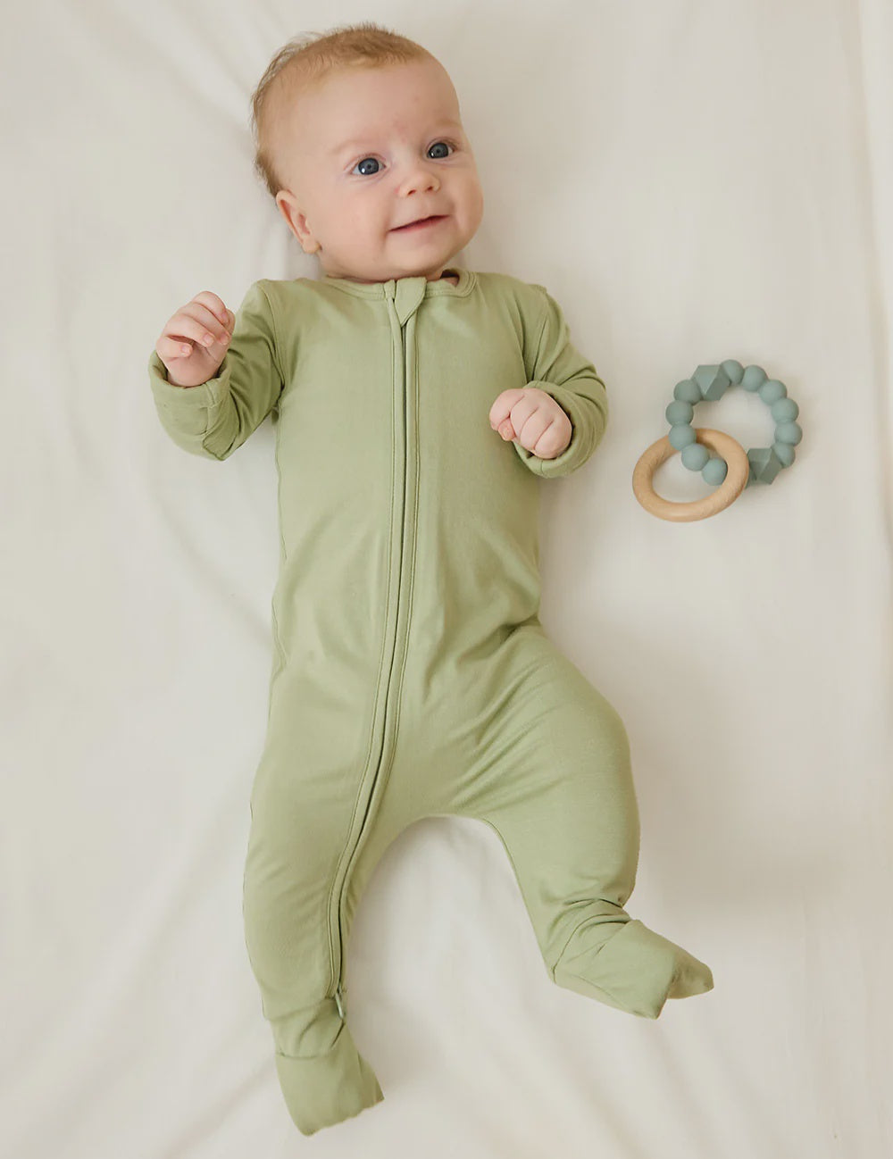 Boody Baby Long Sleeve Romper - Sage