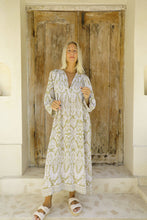Load image into Gallery viewer, Toteme Midi Dress - Khaki/White
