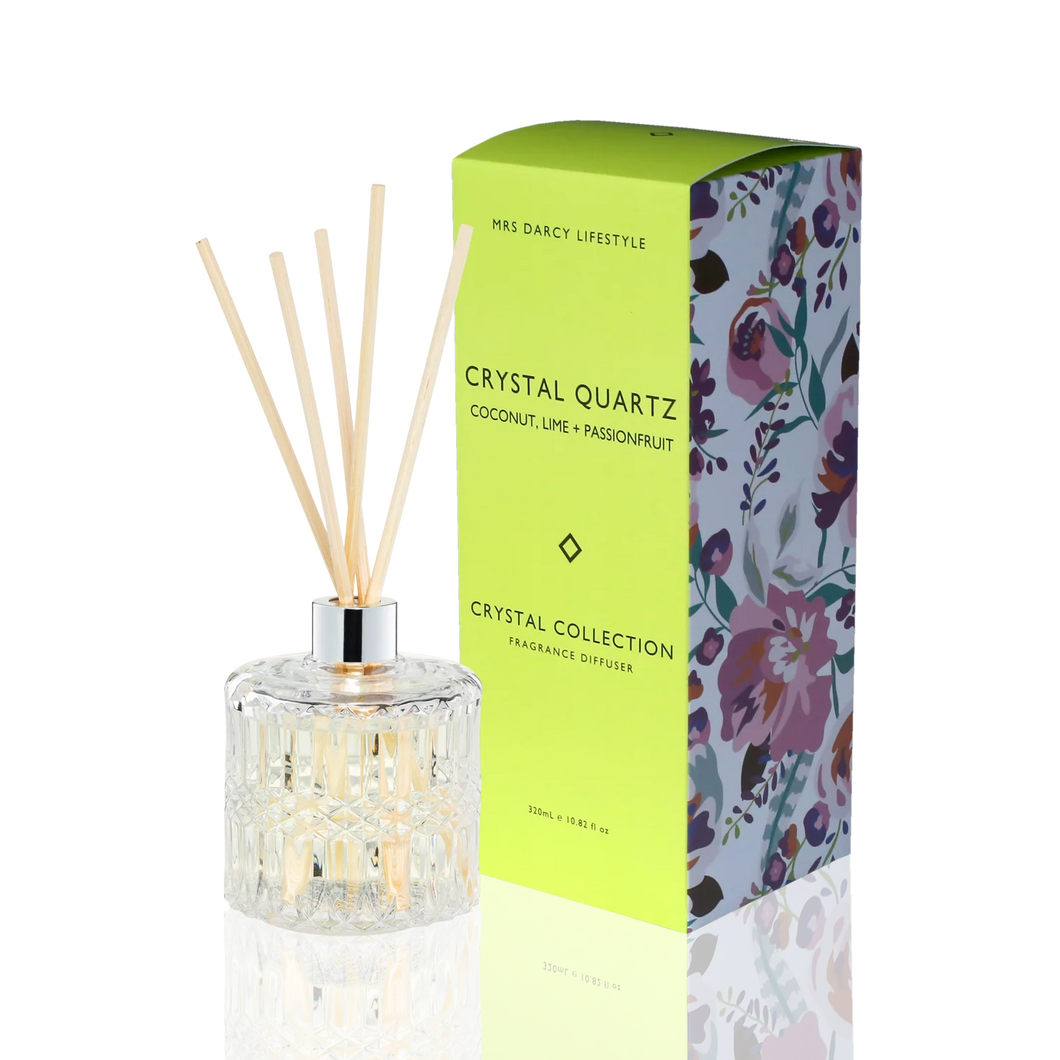 Diffuser Crystal Quartz - Coconut, Lime + Passionfruit