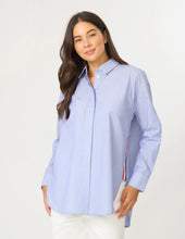 Load image into Gallery viewer, Casino Shirt Blue/White Mini Stripe
