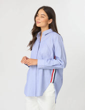 Load image into Gallery viewer, Casino Shirt Blue/White Mini Stripe
