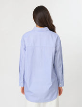 Load image into Gallery viewer, Casino Shirt Blue/White Mini Stripe
