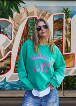 Load image into Gallery viewer, Green Vintage Wash Sweat
