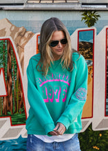 Load image into Gallery viewer, Green Vintage Wash Sweat
