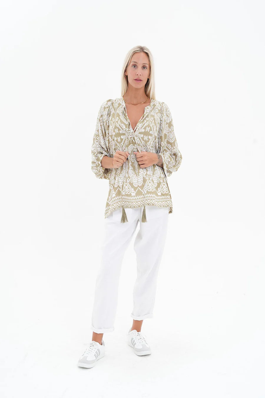 Totem Top Khaki/White