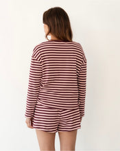 Load image into Gallery viewer, Lola Striped Lounge Set - Plum/Pink

