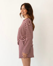 Load image into Gallery viewer, Lola Striped Lounge Set - Plum/Pink
