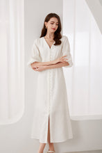 Load image into Gallery viewer, Ruby Linen Long Dress - White
