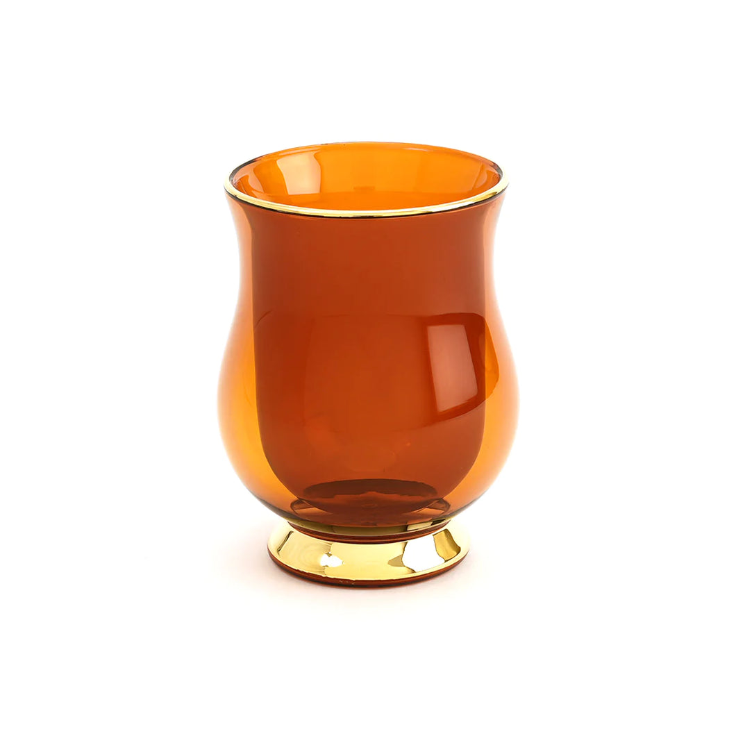 Lyndal. T Double Wall Glasses - Amber Set of 2