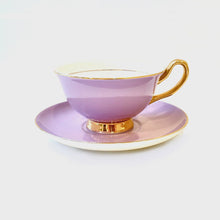 Load image into Gallery viewer, Lyndal. T Lavender Teacup &amp; Saucer
