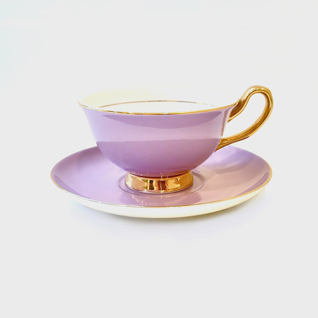 Lyndal. T Lavender Teacup & Saucer