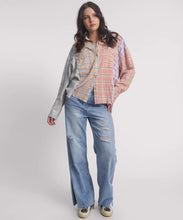 Load image into Gallery viewer, Patchwork Cotton Check Shirt
