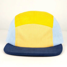Load image into Gallery viewer, Cord Cap Kaleido 5 Panel - Harbour (Yellow top)
