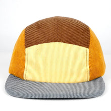 Load image into Gallery viewer, Cord Cap Kaleido 5 Panel - Dune (brown top)
