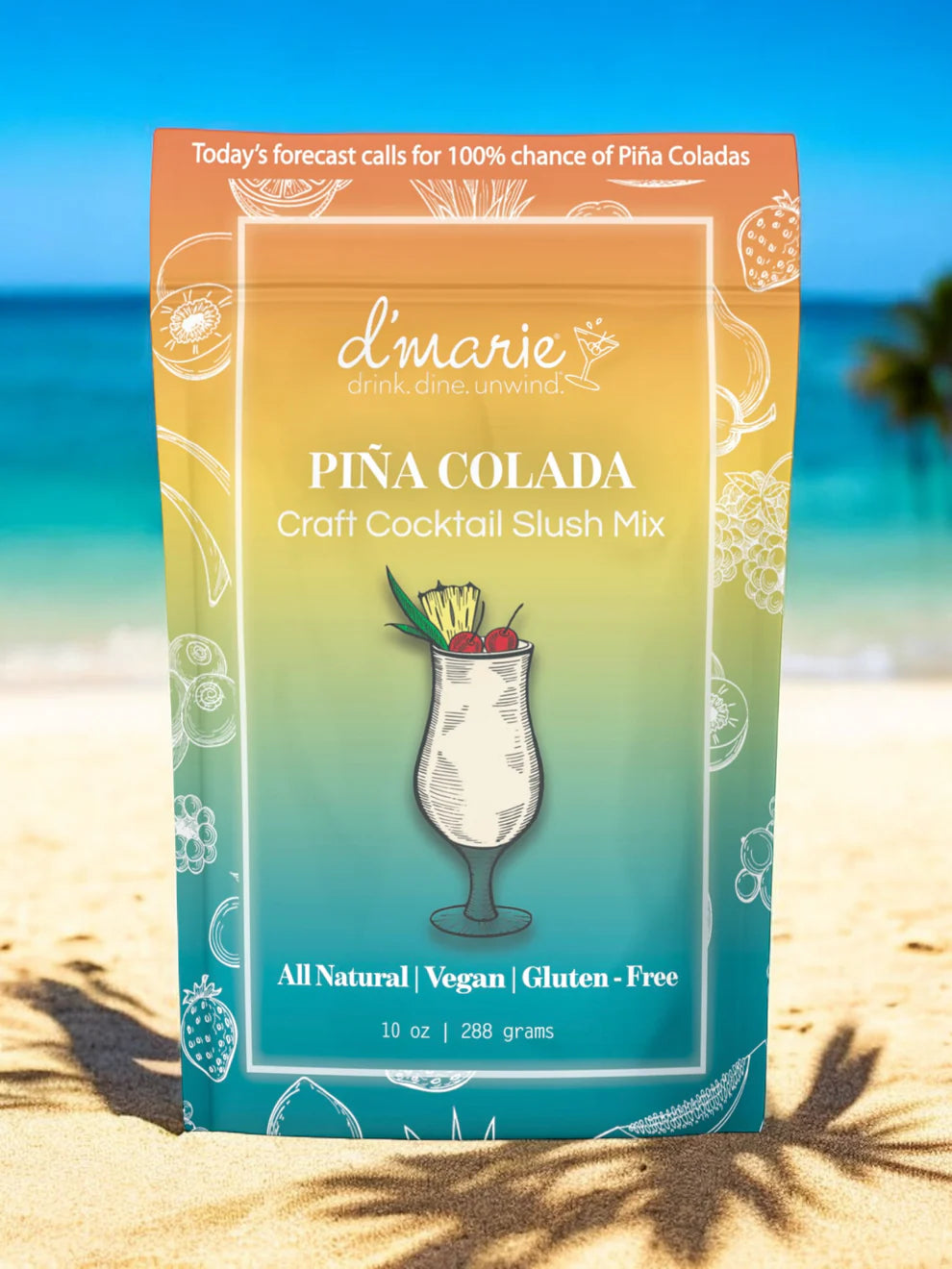 D'Marie Pina Colada Slushie Mix
