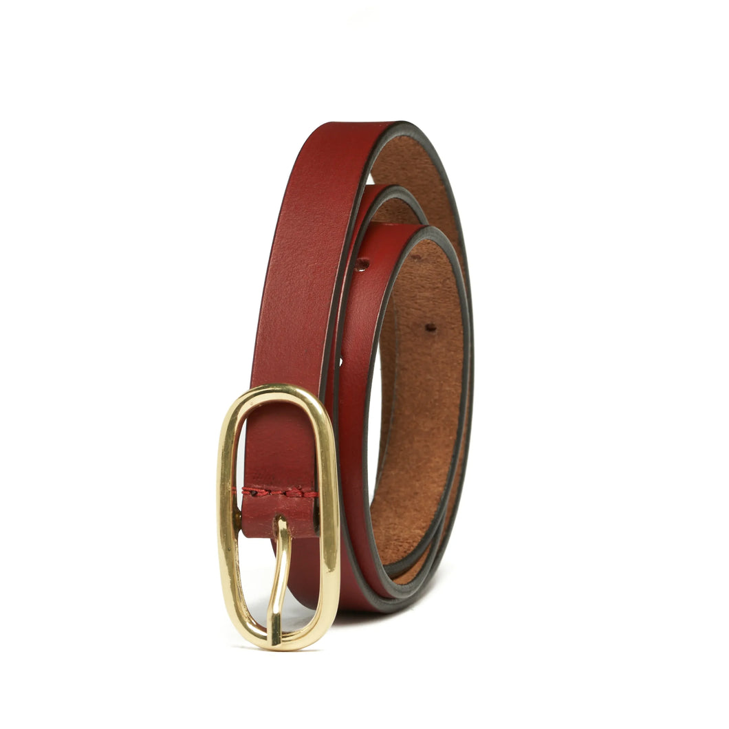Ladies Leather Belt Rugged Hide