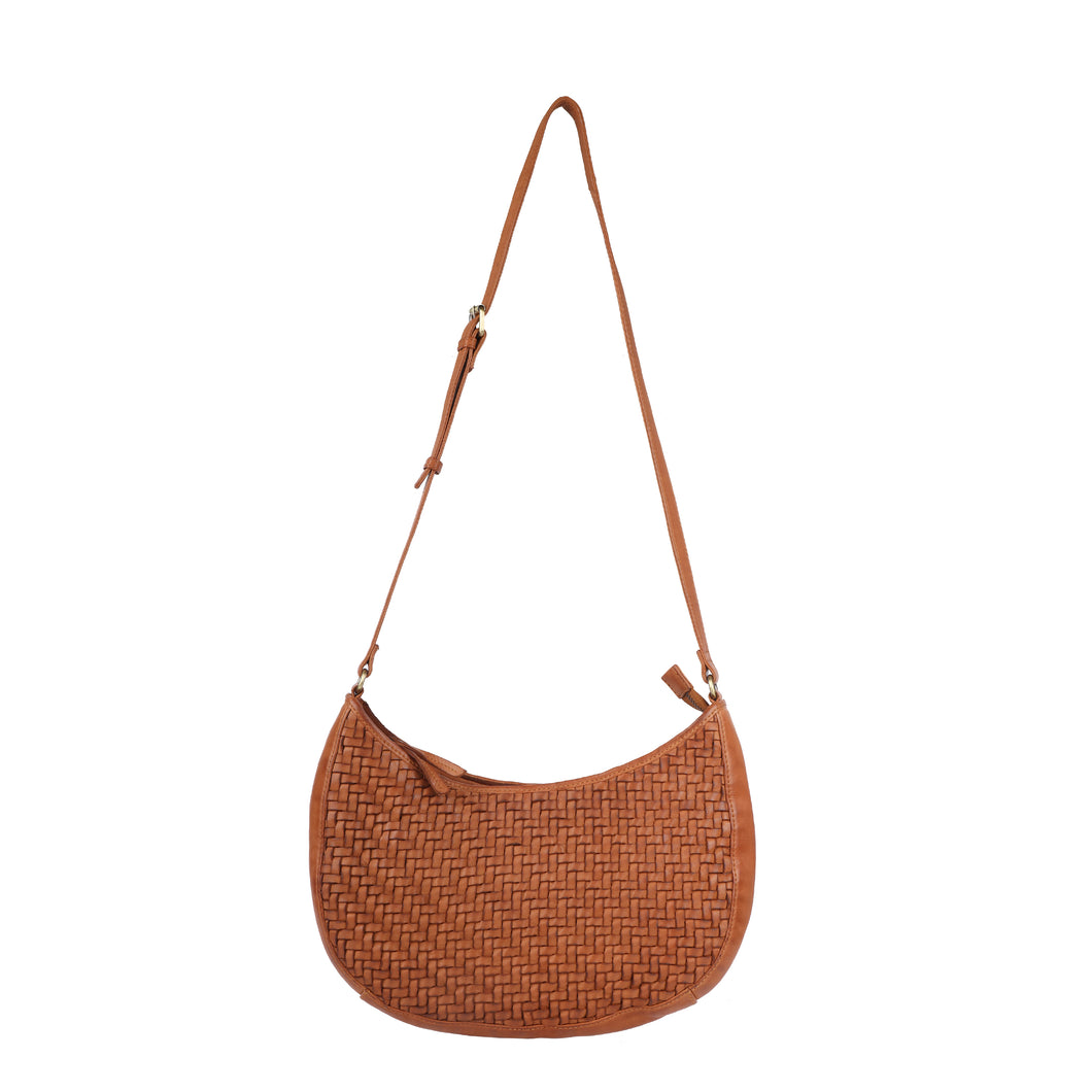Ballarat - Weave Cross Body - Tan