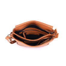 Load image into Gallery viewer, Ginger Leather Cross Body Bag - Tan
