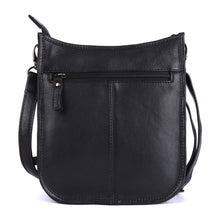 Load image into Gallery viewer, Aloe Sling Crossbody Leather Bag - Black
