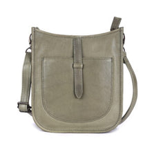 Load image into Gallery viewer, Aloe Sling Crossbody Leather Bag -Olive
