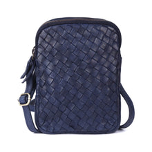 Load image into Gallery viewer, Florence Woven Phone Bag -  Navy
