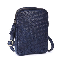 Load image into Gallery viewer, Florence Woven Phone Bag -  Navy
