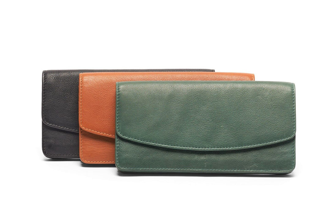 Millie Large Wallet - Pine Green