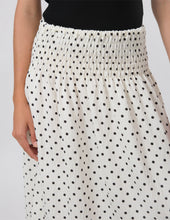 Load image into Gallery viewer, Zita Skirt White/Black Spot
