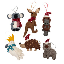 Load image into Gallery viewer, Felt Hanging Christmas Decorations - Assorted designs
