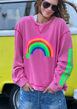 Load image into Gallery viewer, Vintage Rainbow Sweat - Washed Pink
