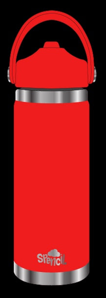 Spencil Insulated Water Bottle 650ml - Fire