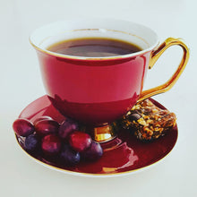 Load image into Gallery viewer, Lyndal.T Crimson Teacup &amp; Saucer - XL
