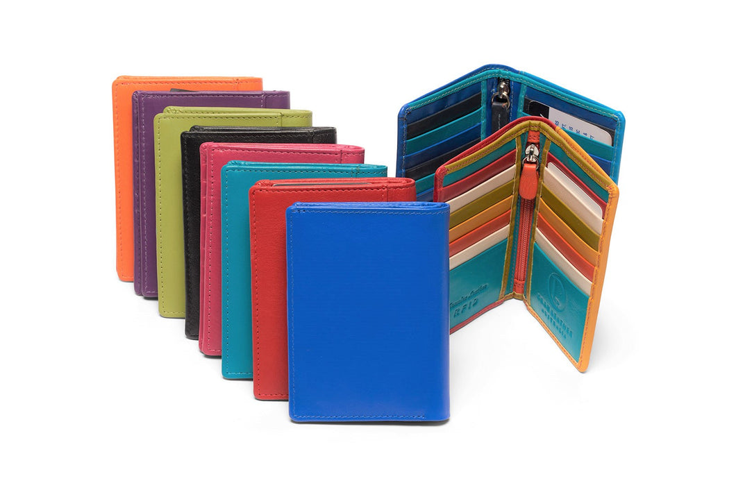 Leather Zip/Notes Card Holder