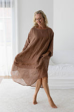 Load image into Gallery viewer, Luxe Malle Linen Dress - Clay / OSFA
