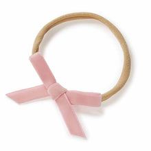 Load image into Gallery viewer, Rose Pink Velvet Bow  Headband Snuggle Hunny
