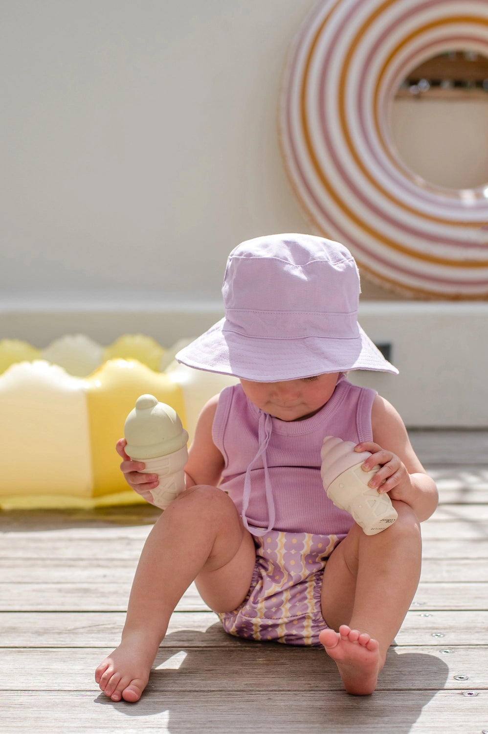 Cotton Sun Hat - Lilac
