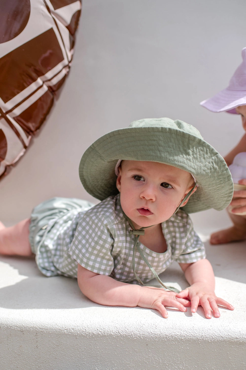 Cotton Sun Hat - Eucalyptus