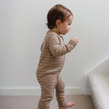 Load image into Gallery viewer, Organic Cotton Waffle - Neutral Stripe
