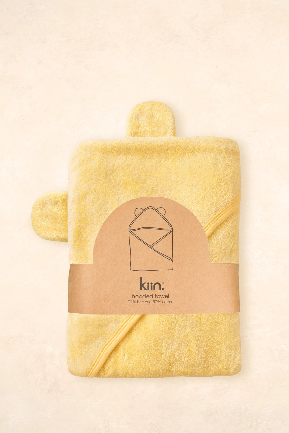Hooded Towel - Buttercup