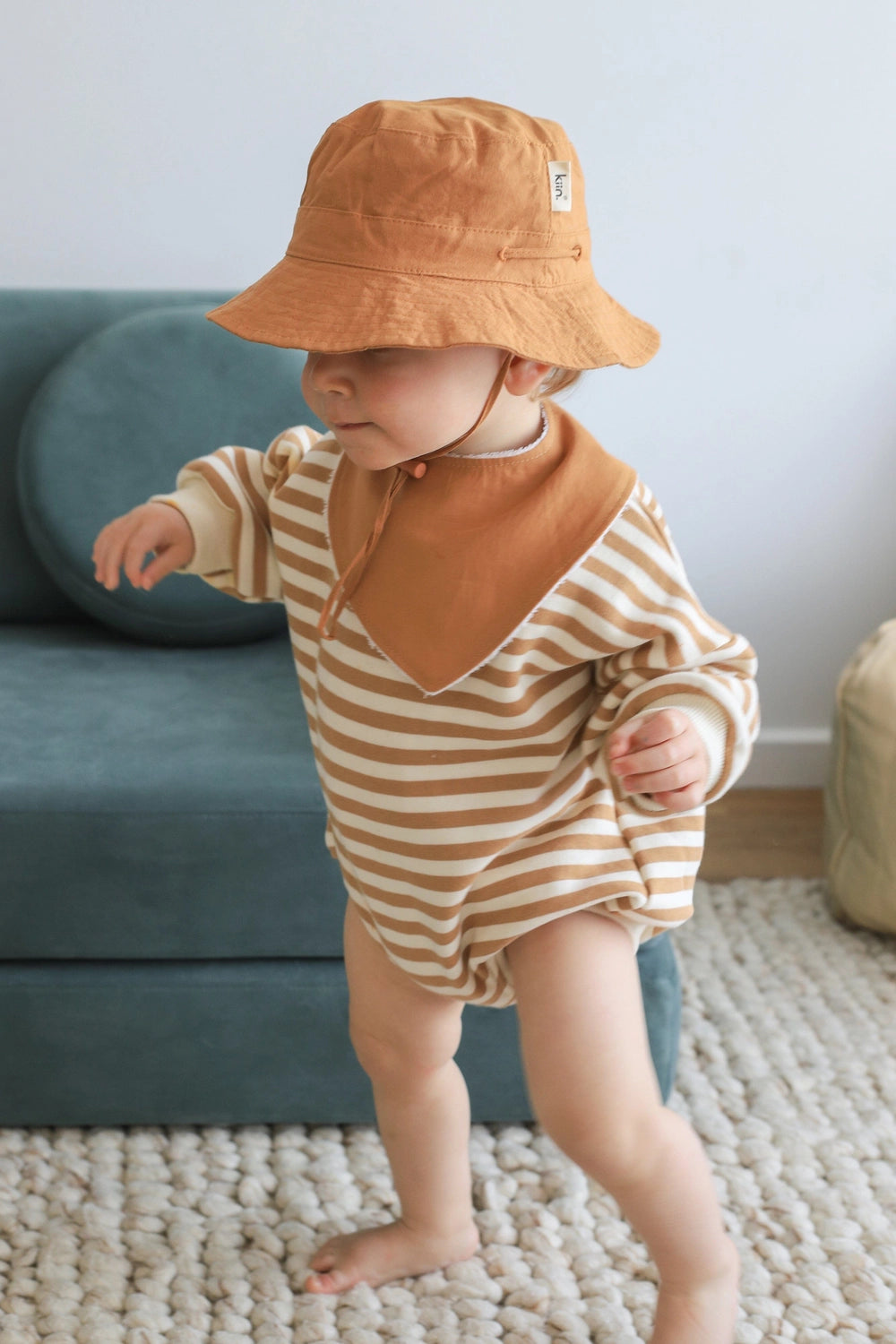 Cotton Sun Hat - Toffee