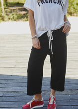 Load image into Gallery viewer, Frenchie Crop Track Pant - Black
