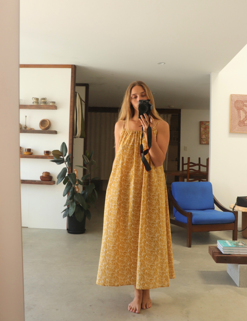 Gomera Maxi Dress - Mustard Seed