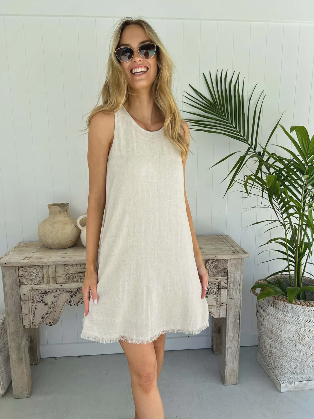 Freya Dress - Natural