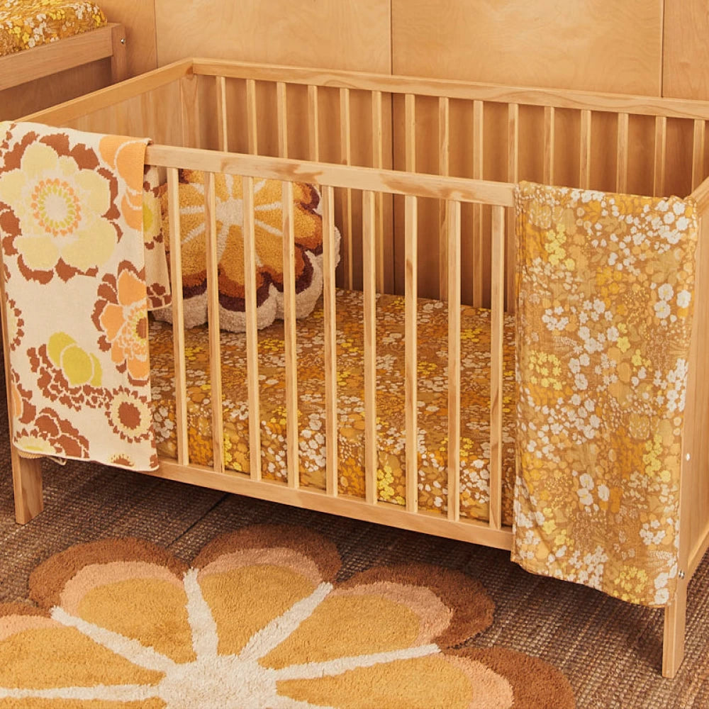 Banabae Organic Cotton Fitted Cot Sheet - Honey Bunch