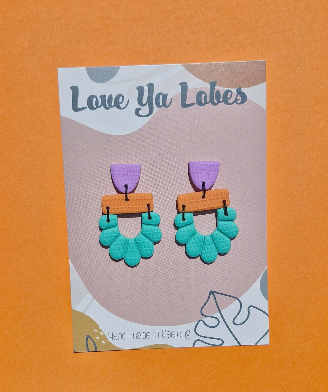 Isobel Statement Dangles - Lavender