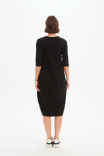 Load image into Gallery viewer, Diagonal Seam Winter Dress - Chocolate Plum

