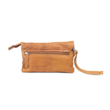 Load image into Gallery viewer, Lucie Bag/Clutch - Tan/Thumbprint Hair
